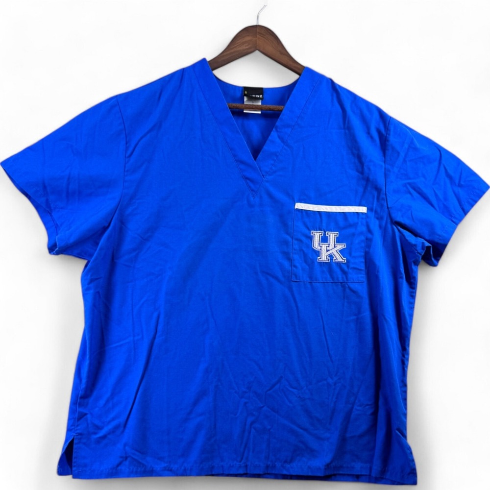 Dudz Kentucky Wildcats College Scrubs Large L Unisex Blue Nurse NCAA UK